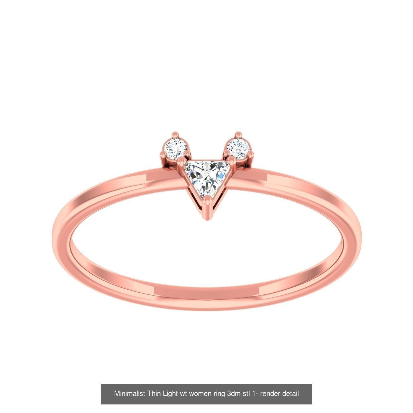 99 Minimalist Thin Light wt women ring 3dm stl 1- render detail 3D Model Collection_62
