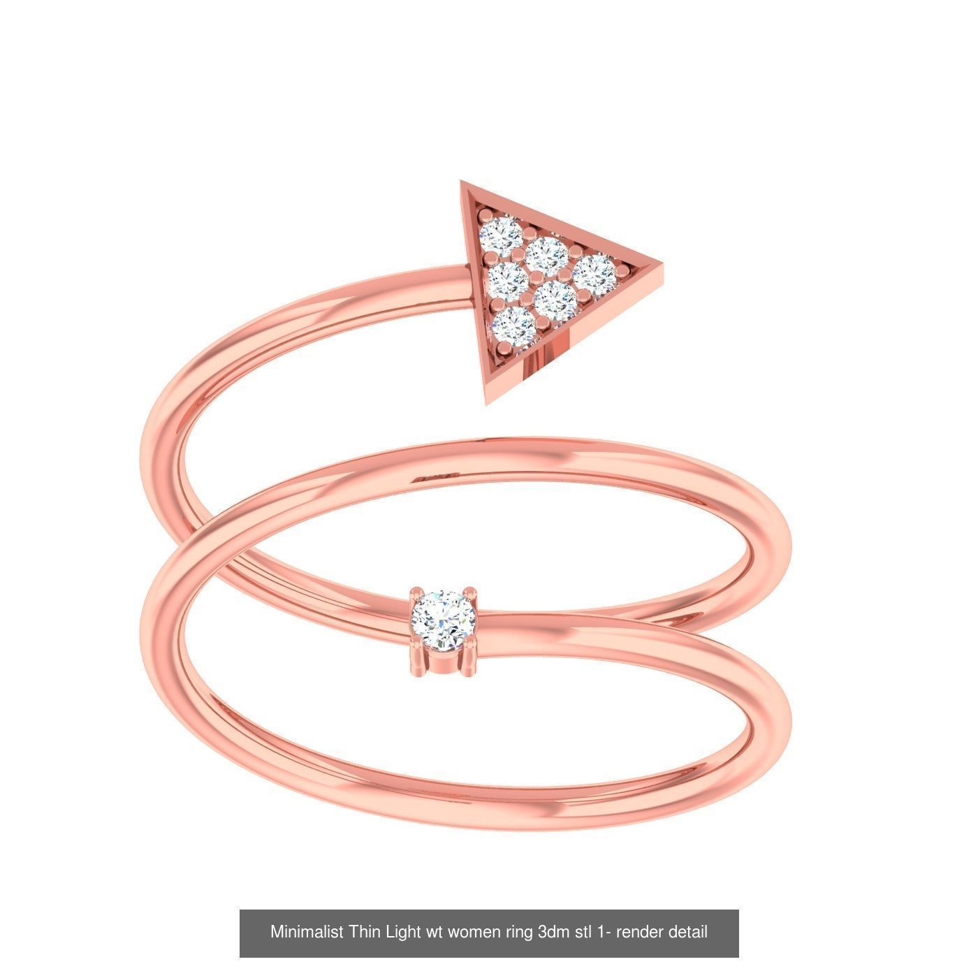 99 Minimalist Thin Light wt women ring 3dm stl 1- render detail 3D Model Collection_30