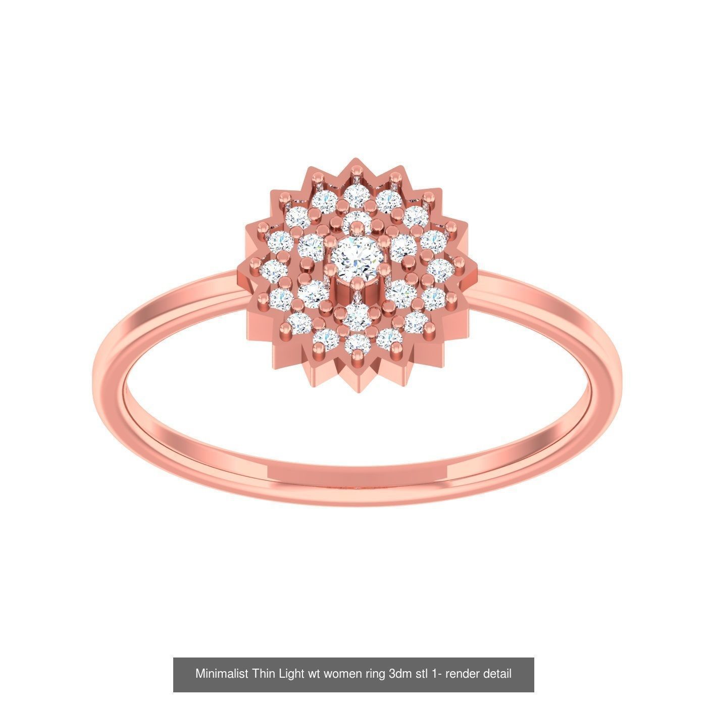 99 Minimalist Thin Light wt women ring 3dm stl 1- render detail 3D Model Collection_83