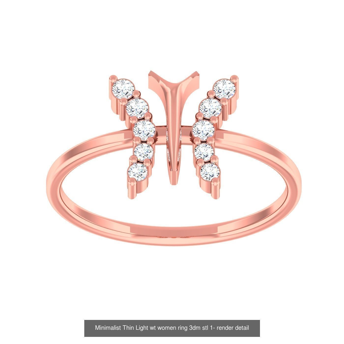 99 Minimalist Thin Light wt women ring 3dm stl 1- render detail 3D Model Collection_89