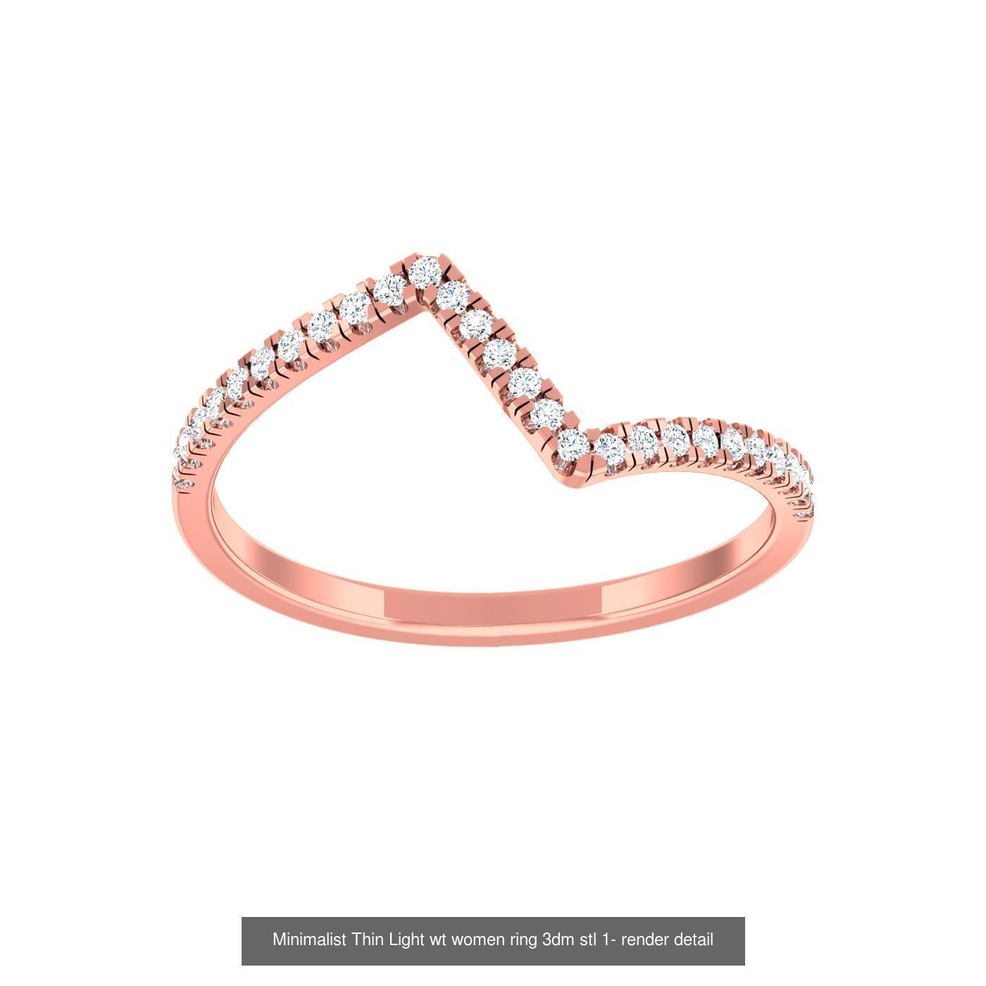 99 Minimalist Thin Light wt women ring 3dm stl 1- render detail 3D Model Collection_53