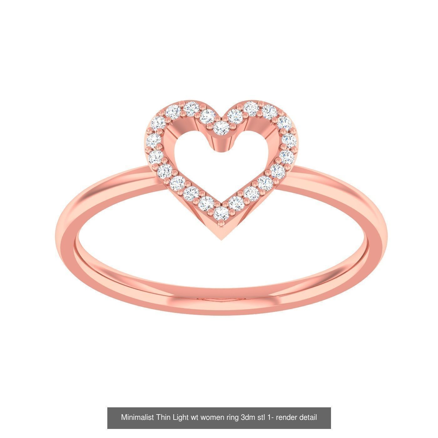 99 Minimalist Thin Light wt women ring 3dm stl 1- render detail 3D Model Collection_6