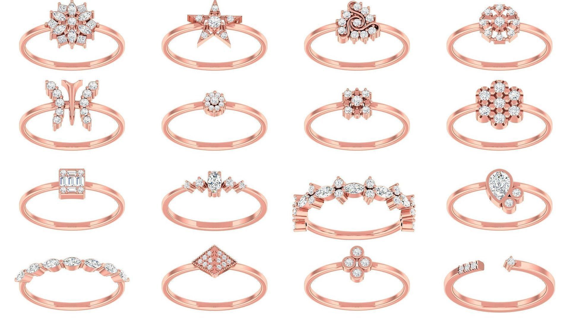 99 Minimalist Thin Light wt women ring 3dm stl 1- render detail 3D Model Collection_5