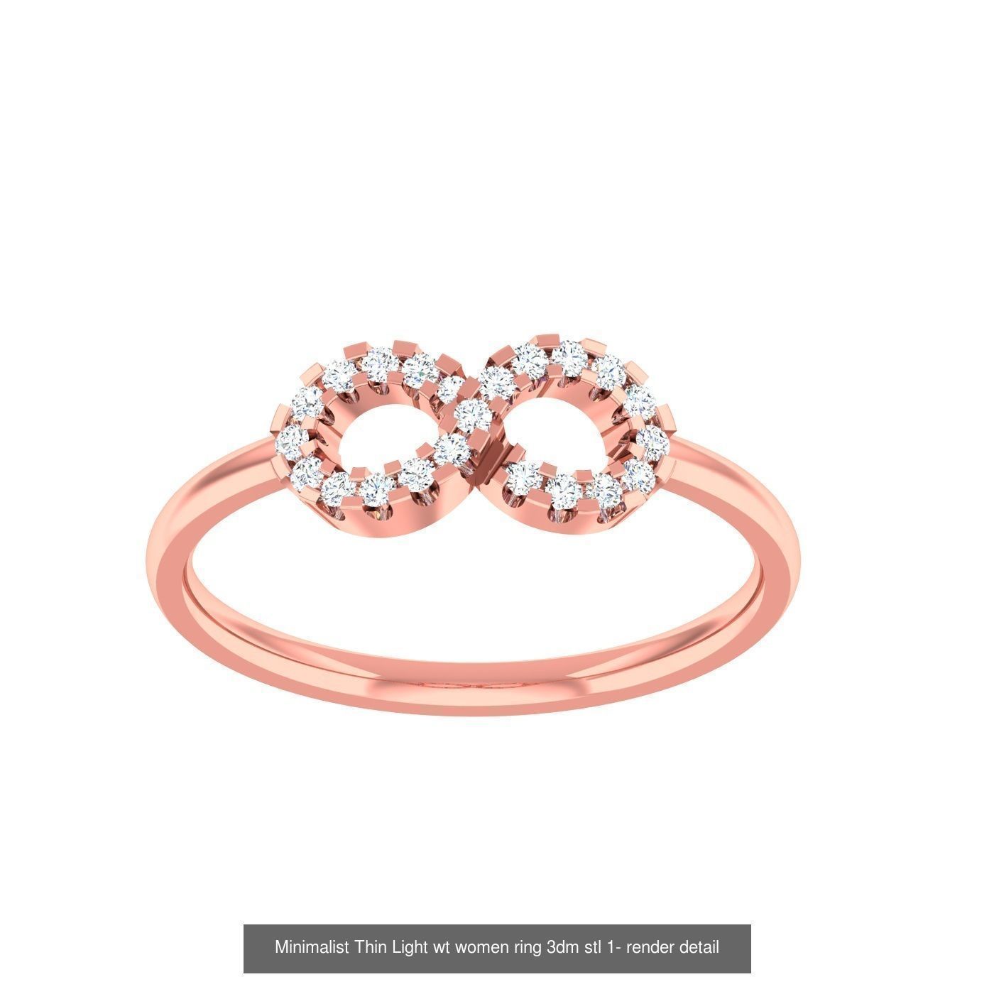 99 Minimalist Thin Light wt women ring 3dm stl 1- render detail 3D Model Collection_31