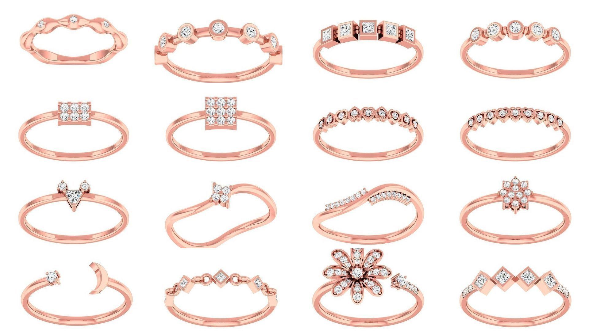 99 Minimalist Thin Light wt women ring 3dm stl 1- render detail 3D Model Collection_3