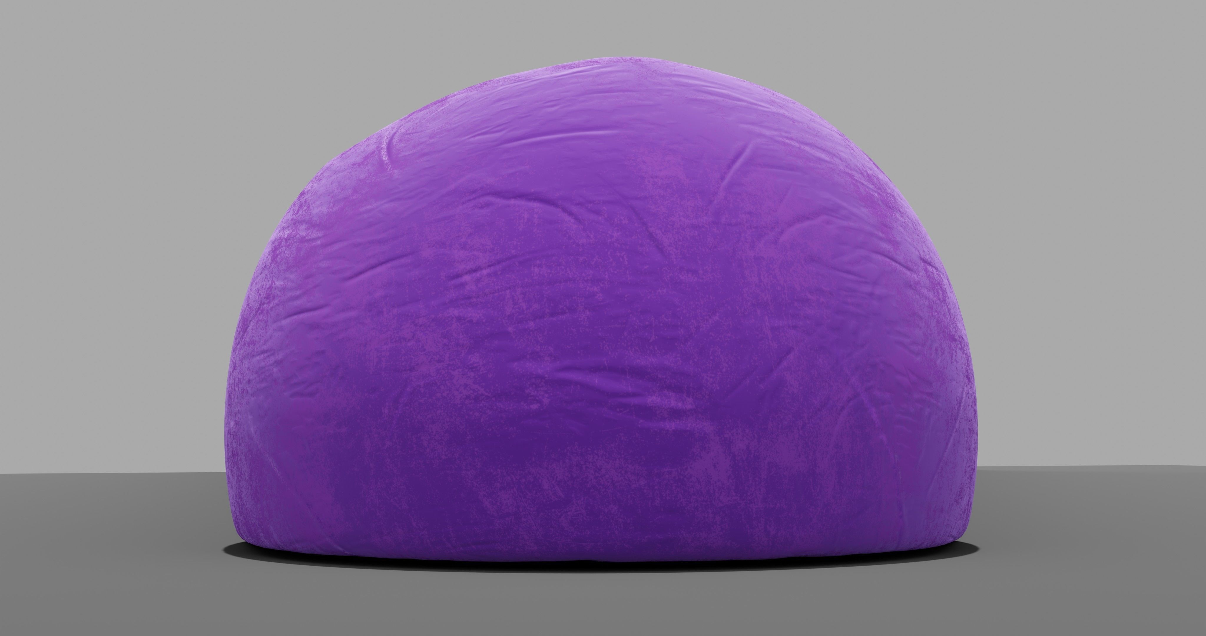 Beanbag bean bag chair 3D model_17