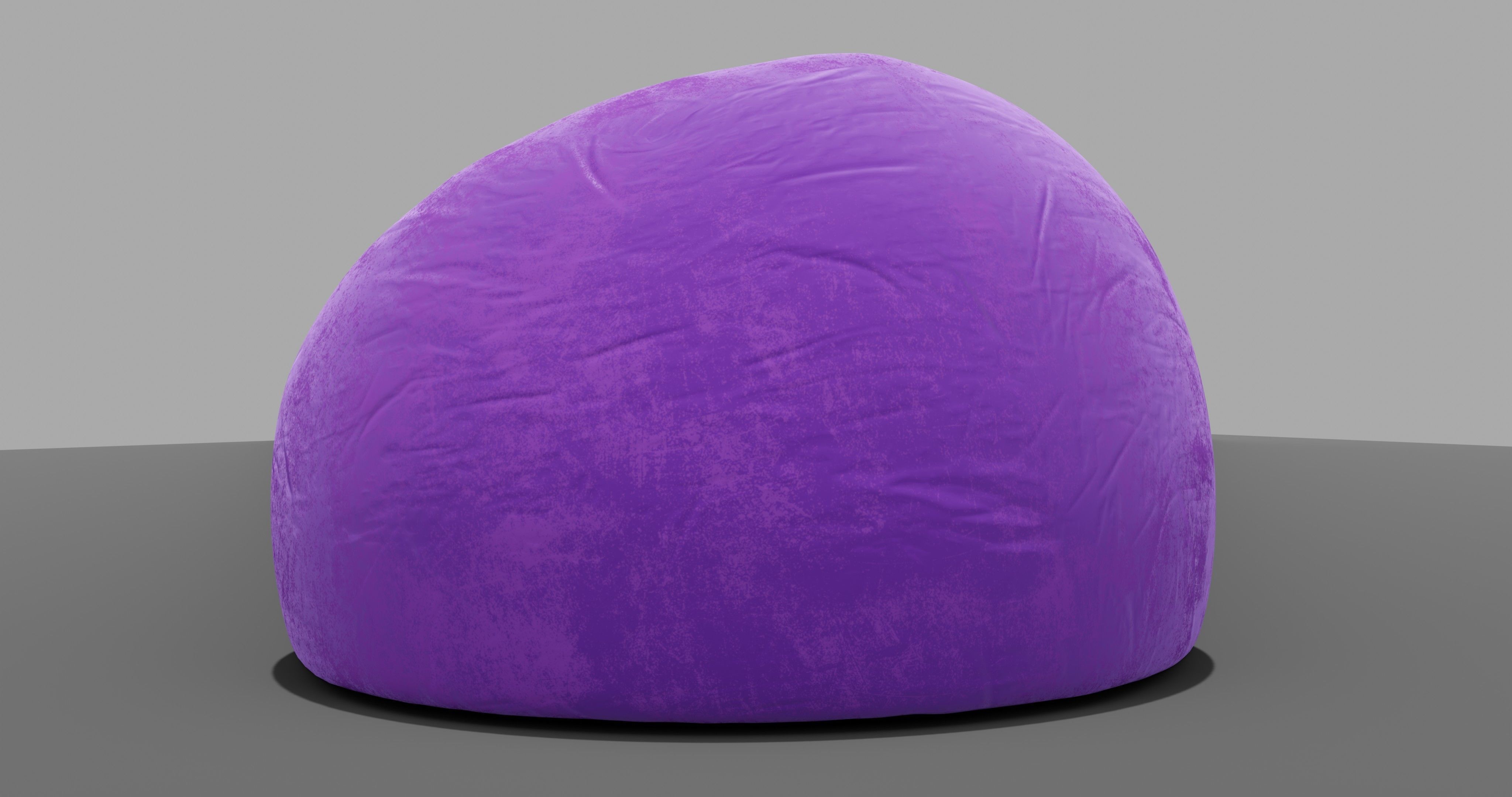 Beanbag bean bag chair 3D model_12