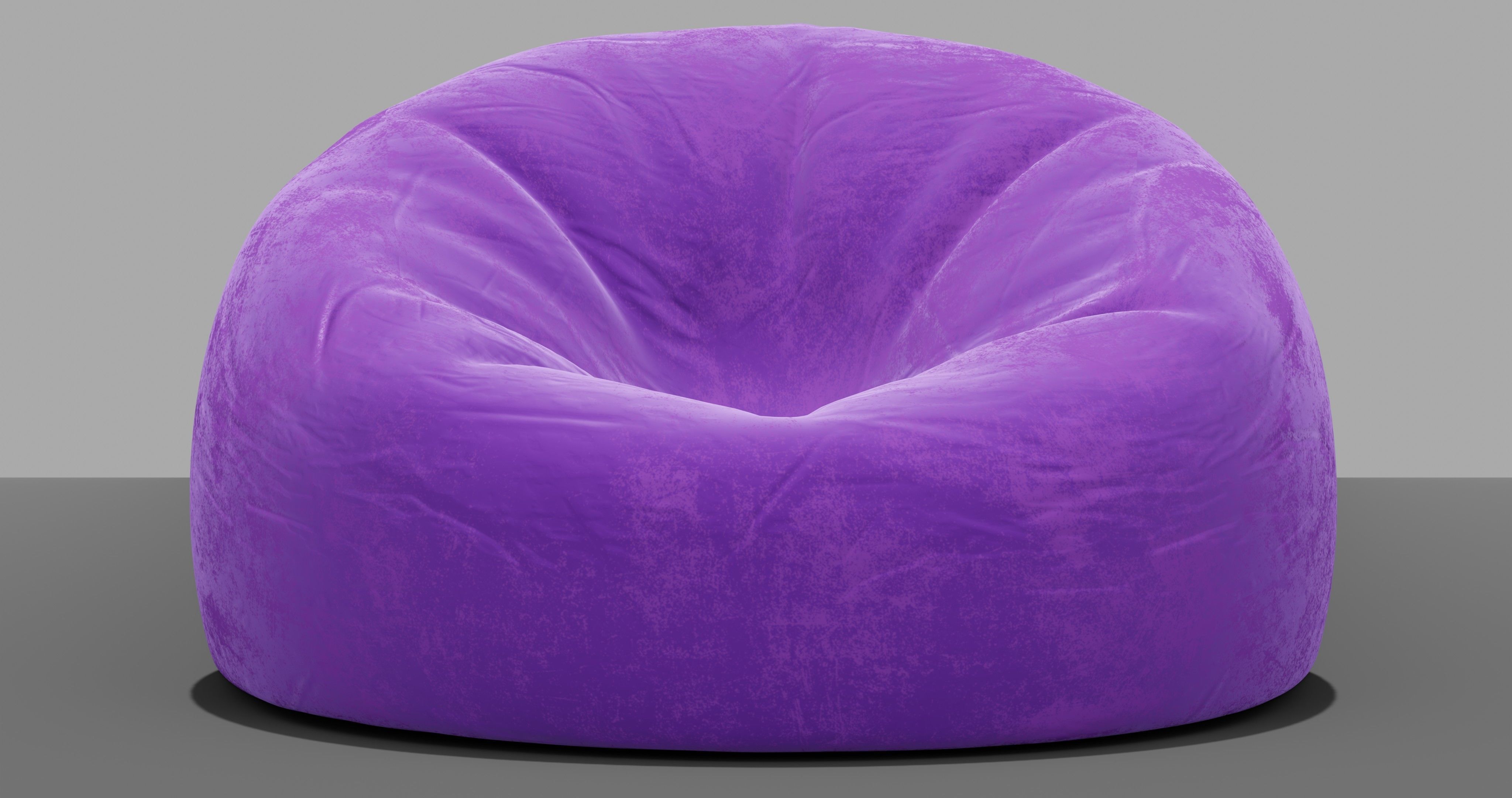 Beanbag bean bag chair 3D model_5