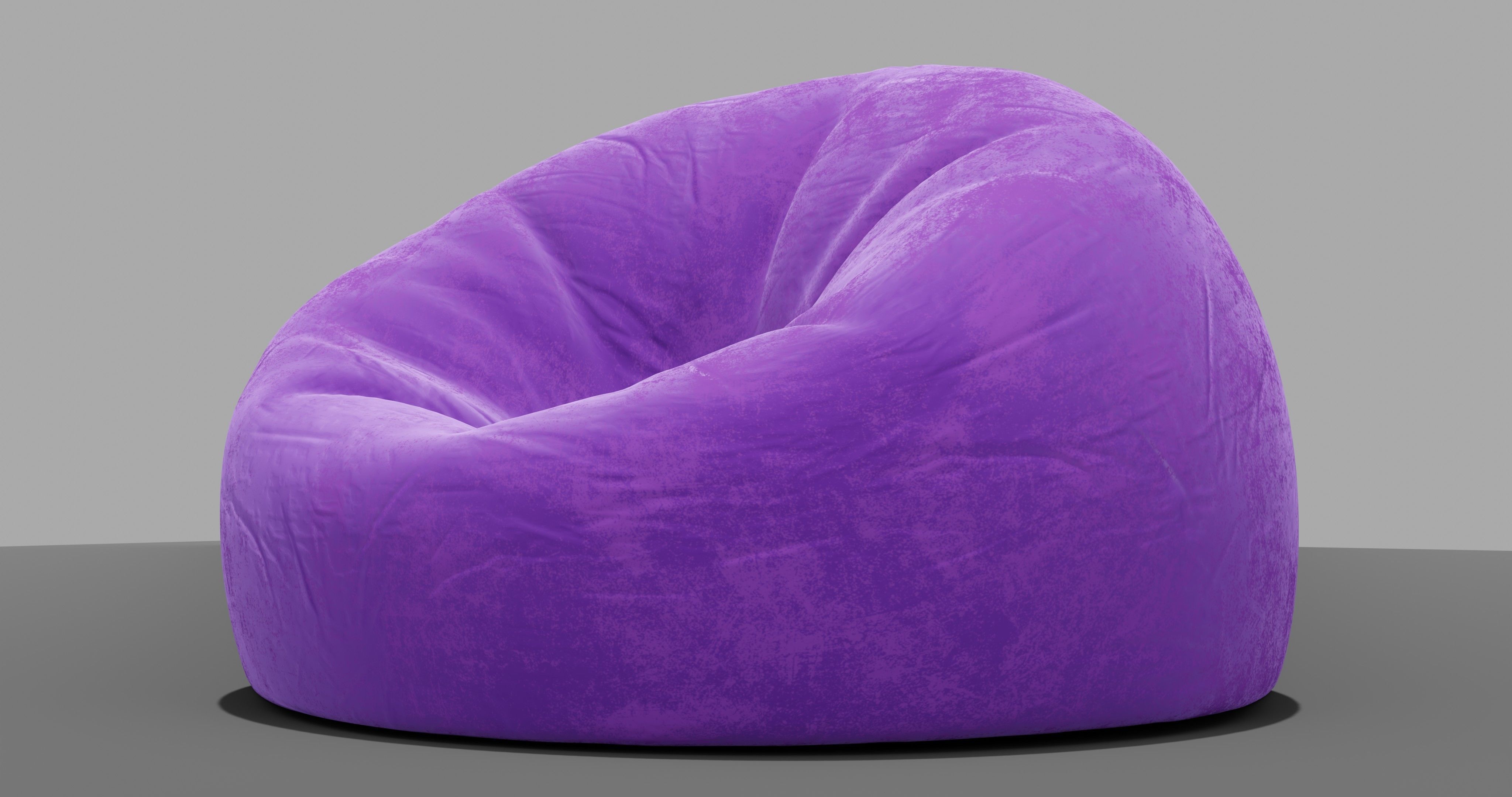 Beanbag bean bag chair 3D model_1