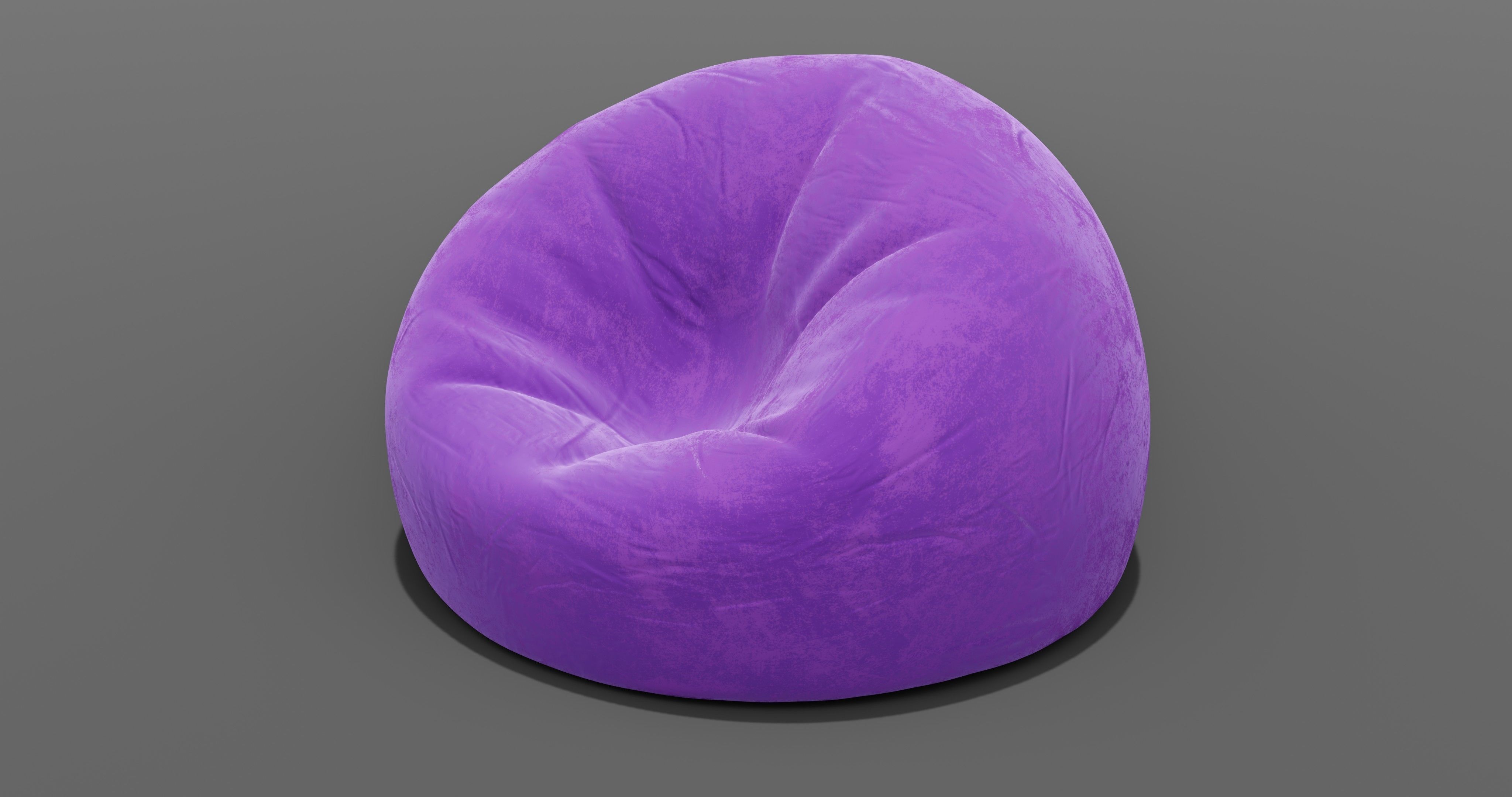 Beanbag bean bag chair 3D model_6