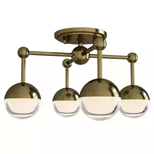 Boca LED Semi Flushmount Low-poly 3D model