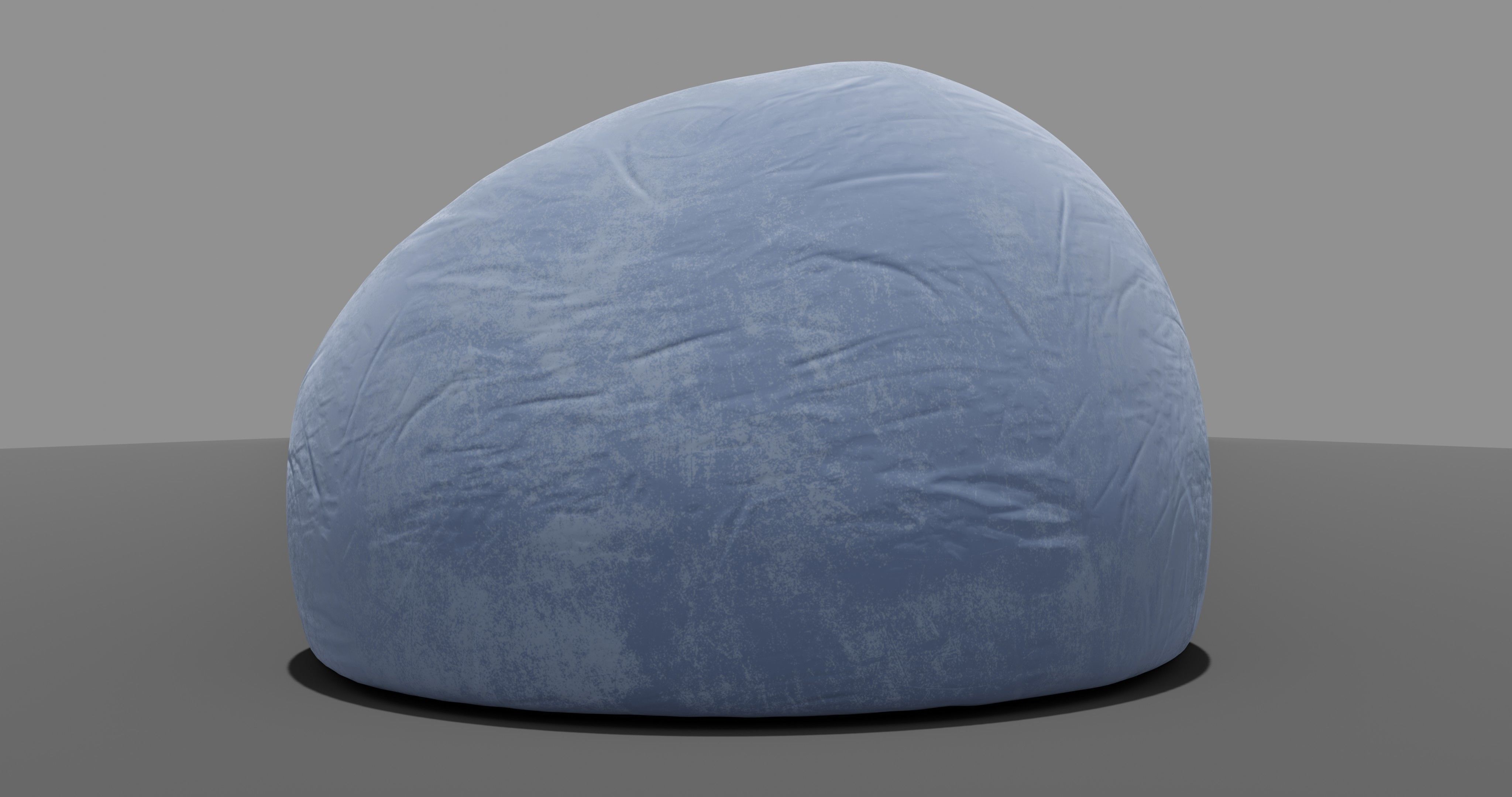 Beanbag bean bag chair 3D model_16