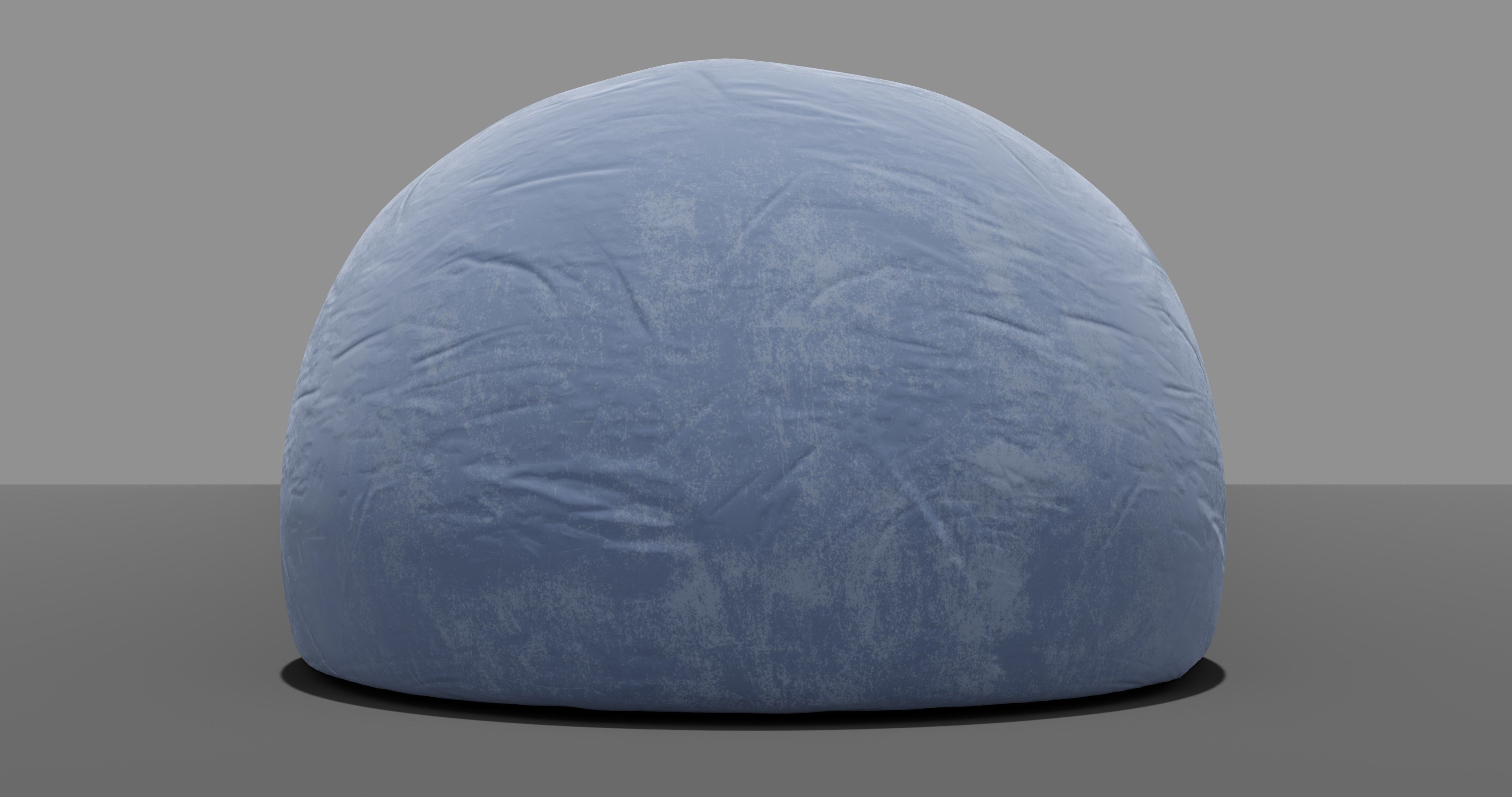 Beanbag bean bag chair 3D model_14