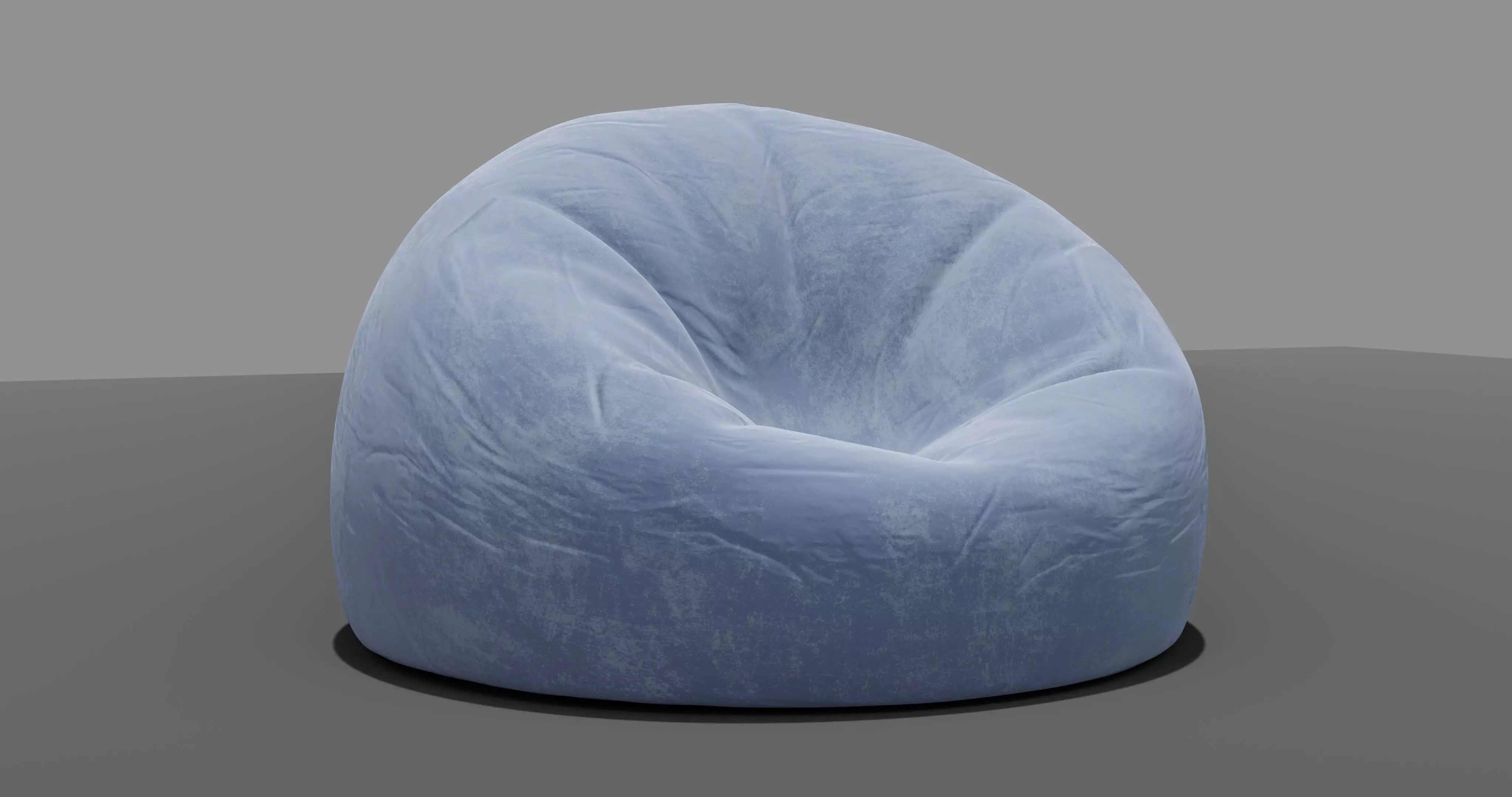 Beanbag bean bag chair 3D model_0