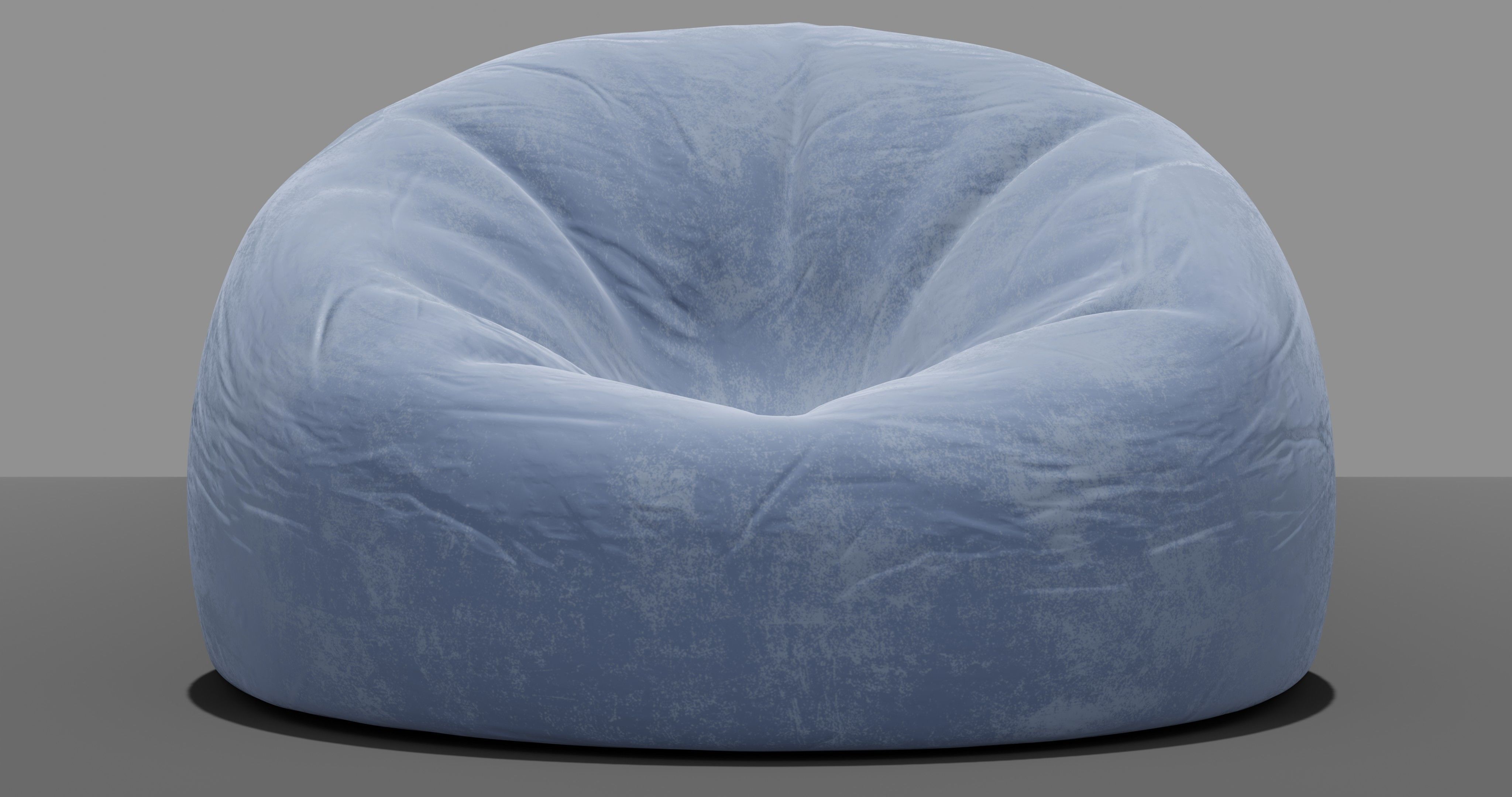 Beanbag bean bag chair 3D model_4