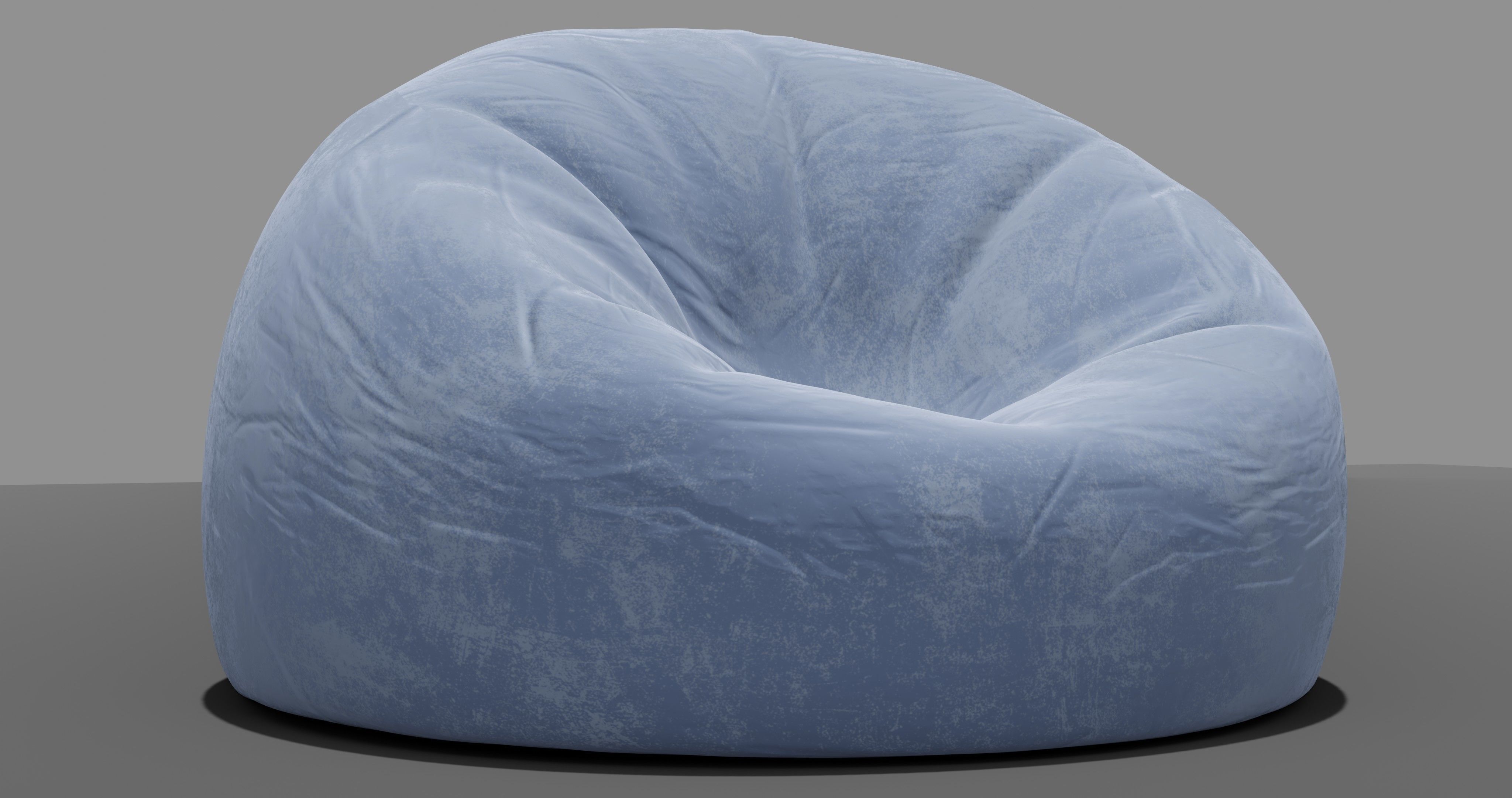 Beanbag bean bag chair 3D model_2