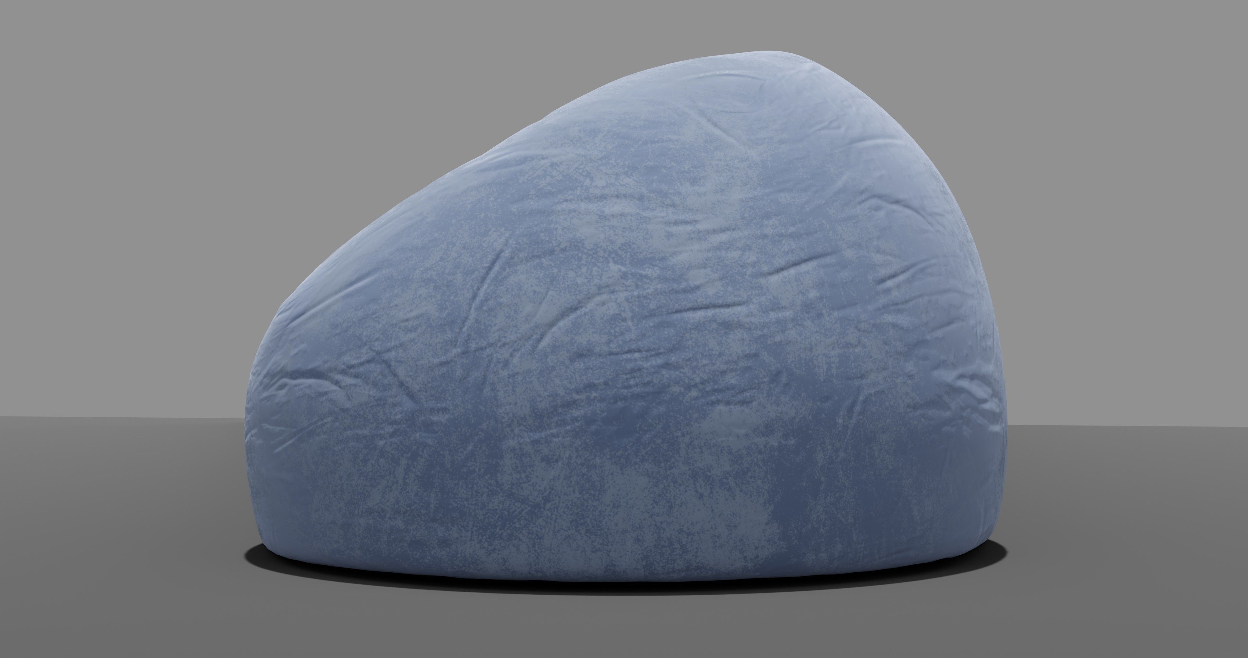 Beanbag bean bag chair 3D model_11