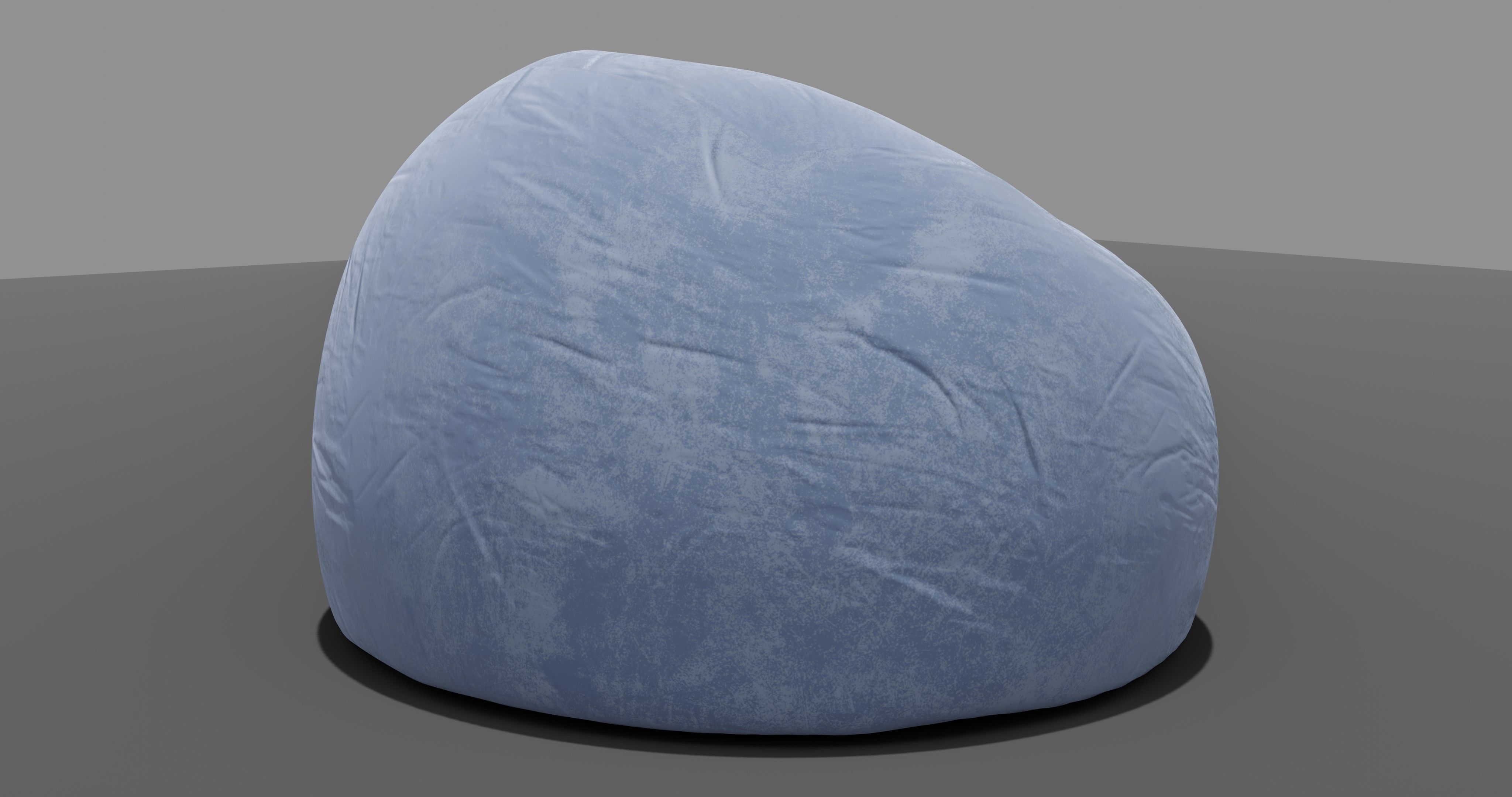 Beanbag bean bag chair 3D model_10