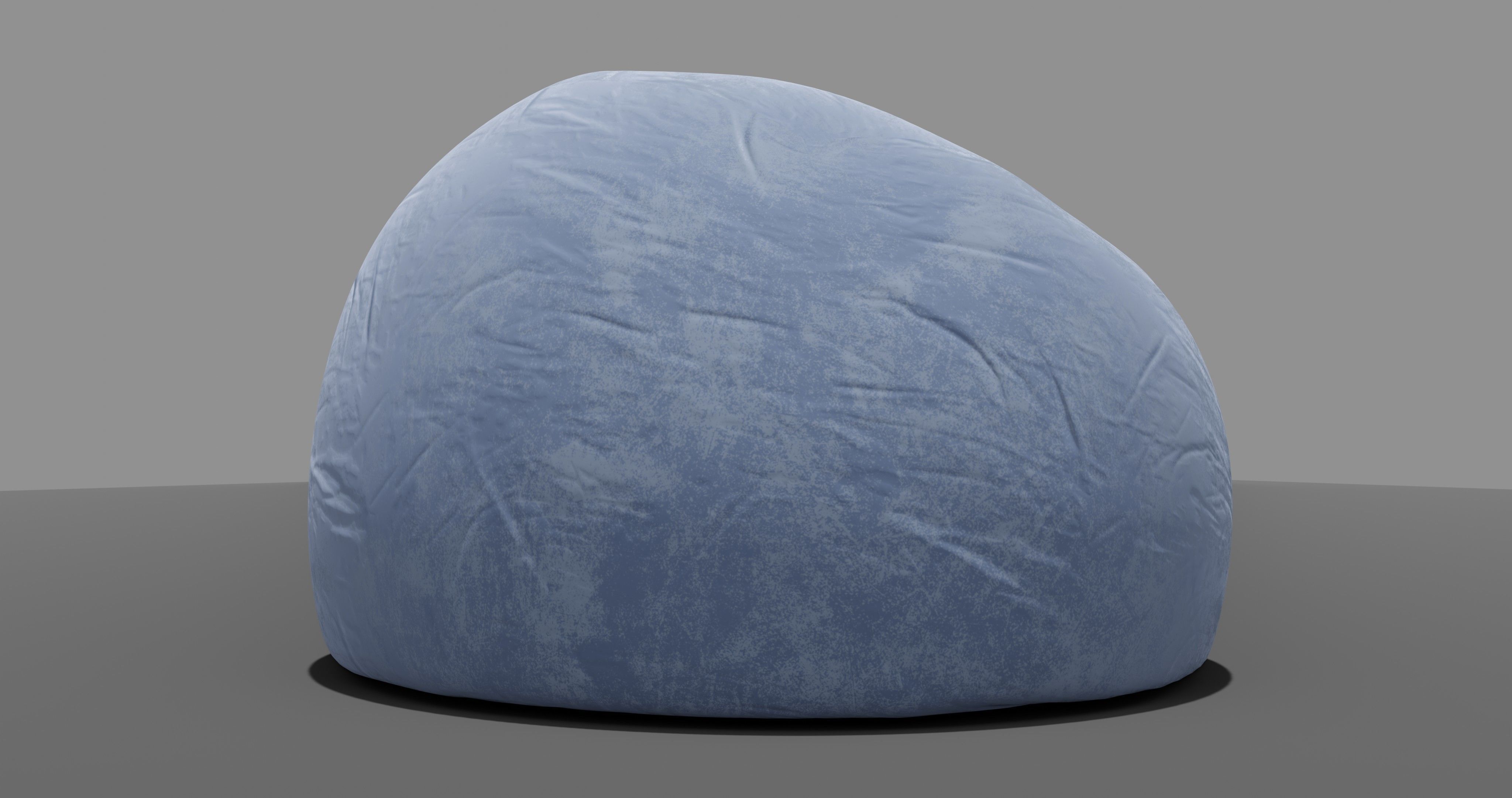 Beanbag bean bag chair 3D model_13