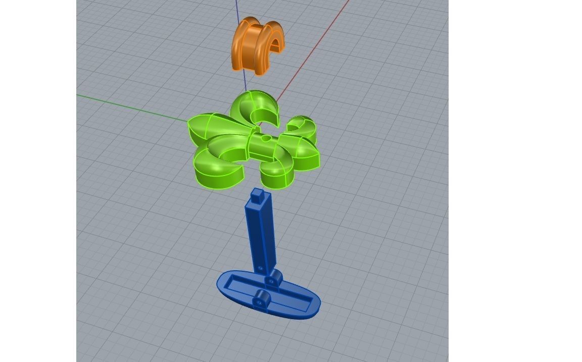 fleur-de-lis cufflinks 3D print model_3