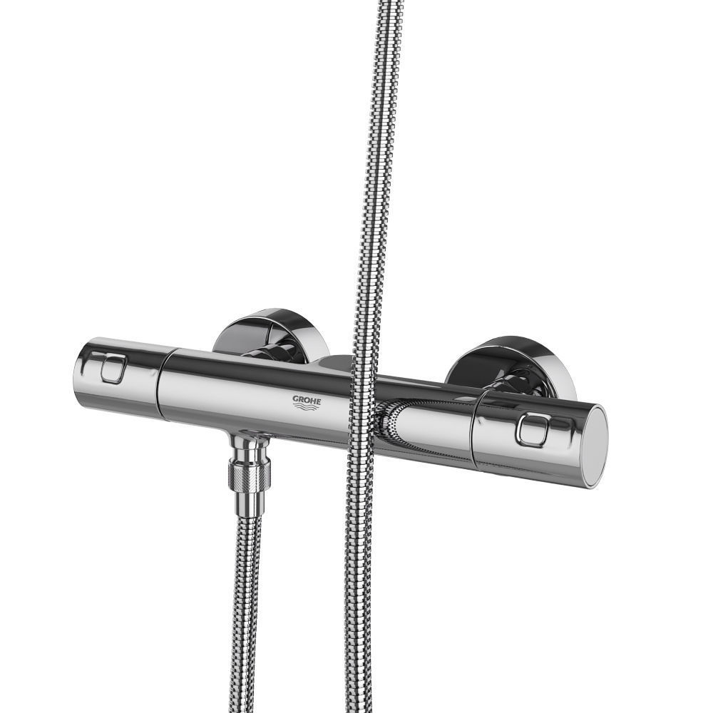 Faucets and shower systems Grohe and Ideal standard set 146 3D model_10