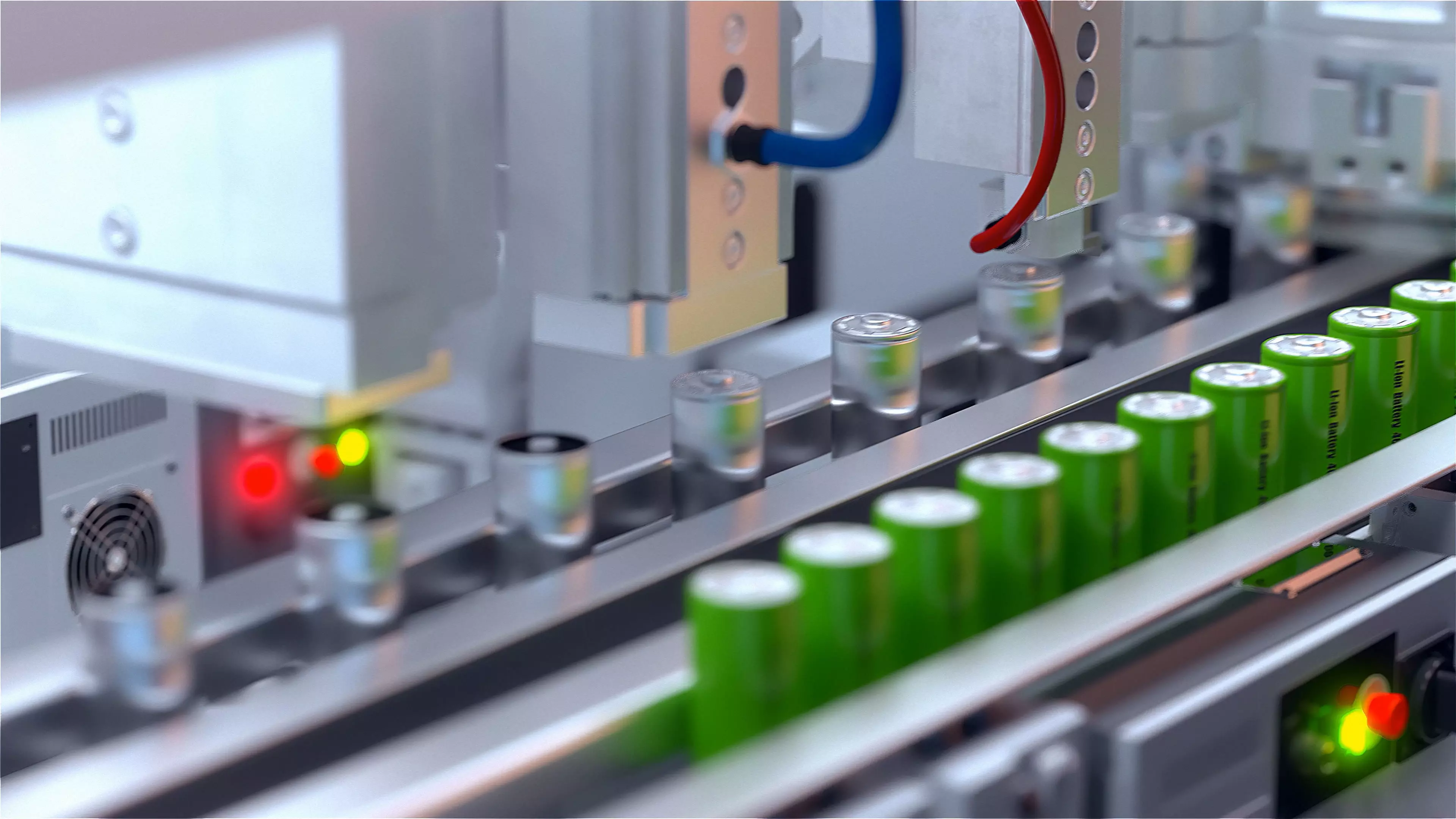 Lithium ion battery factory 3d scene 3D model_0