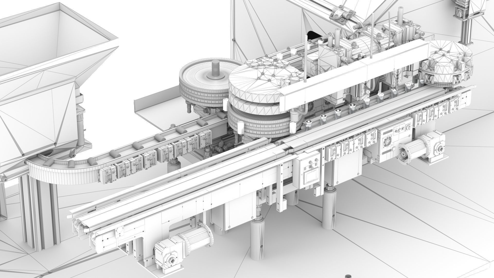 Lithium ion battery factory 3d scene 3D model_9