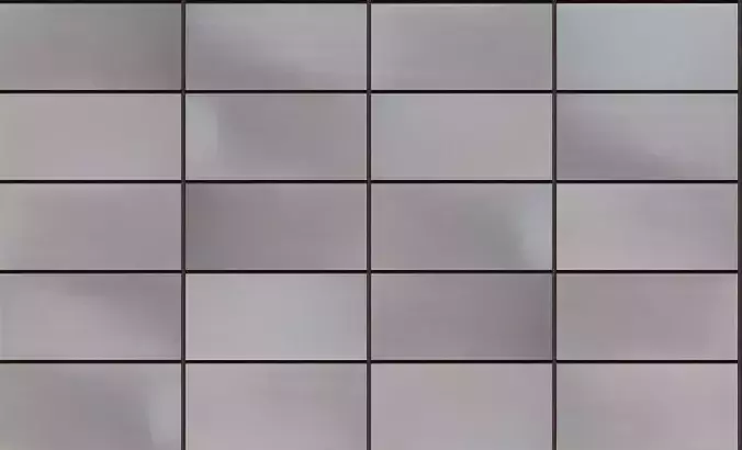 bulding silver tile with squares