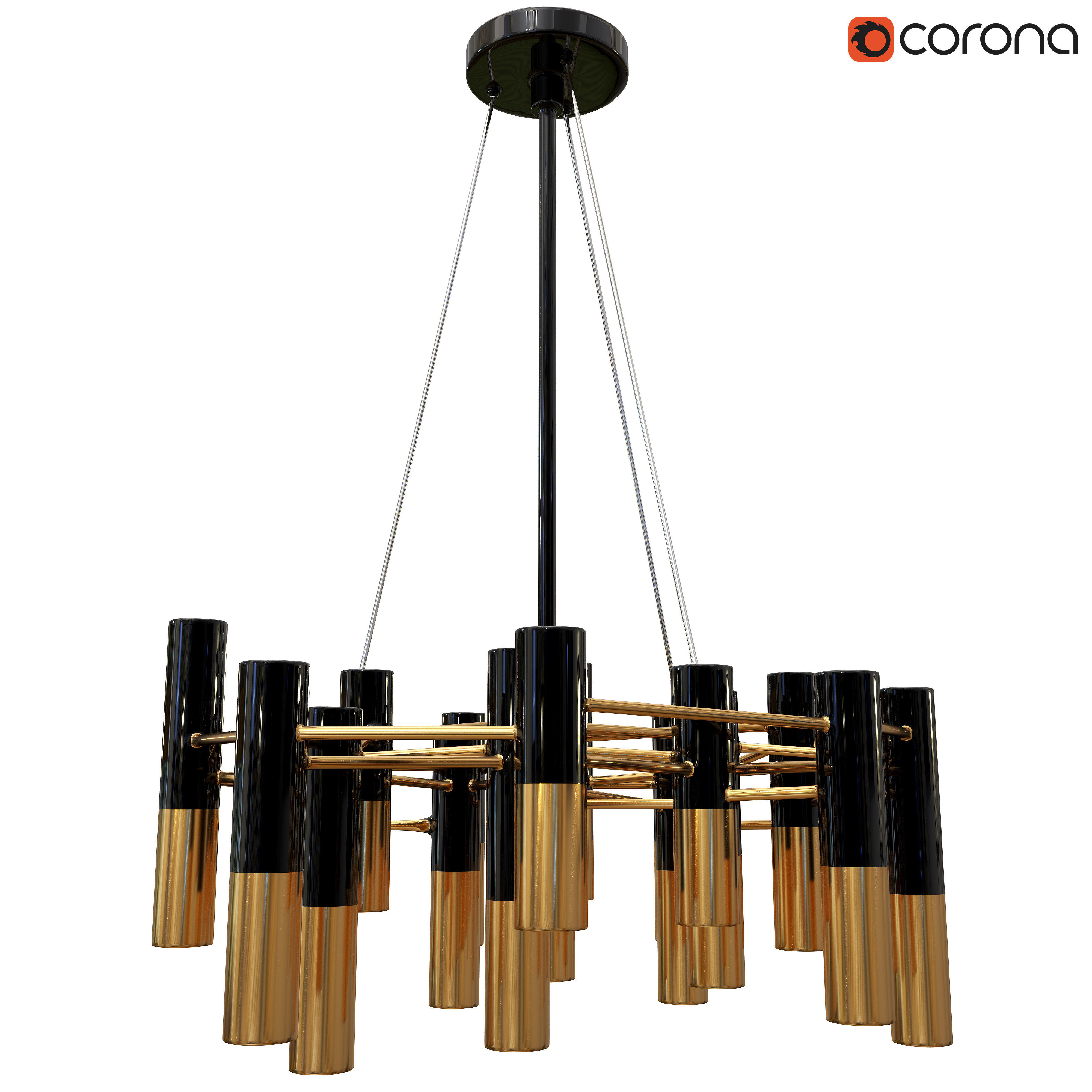 Lamp loft 3D model_2