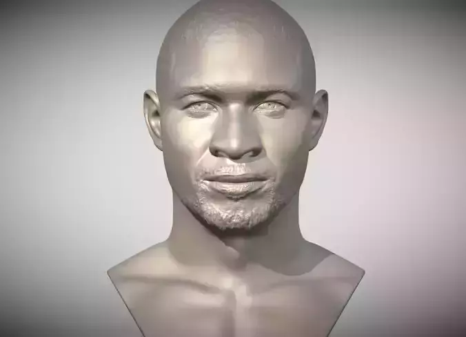 Usher bust for 3D printing 3D print model