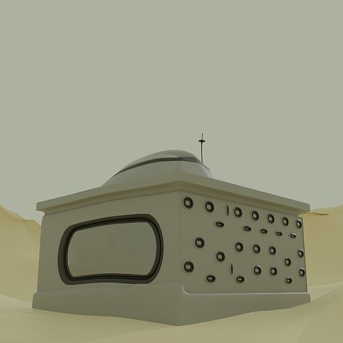 SciFi Tatooine Inspired House 3D model