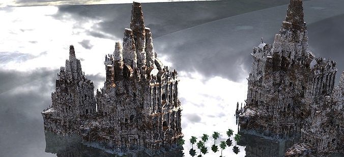 Aztec Frozen Temples  3 designs  3D model