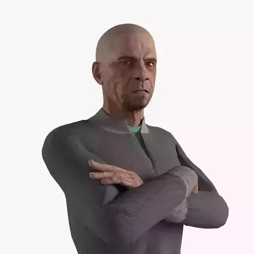 Realistic Game Ready Male Character with Facial Motion Capture Low-poly 3D model