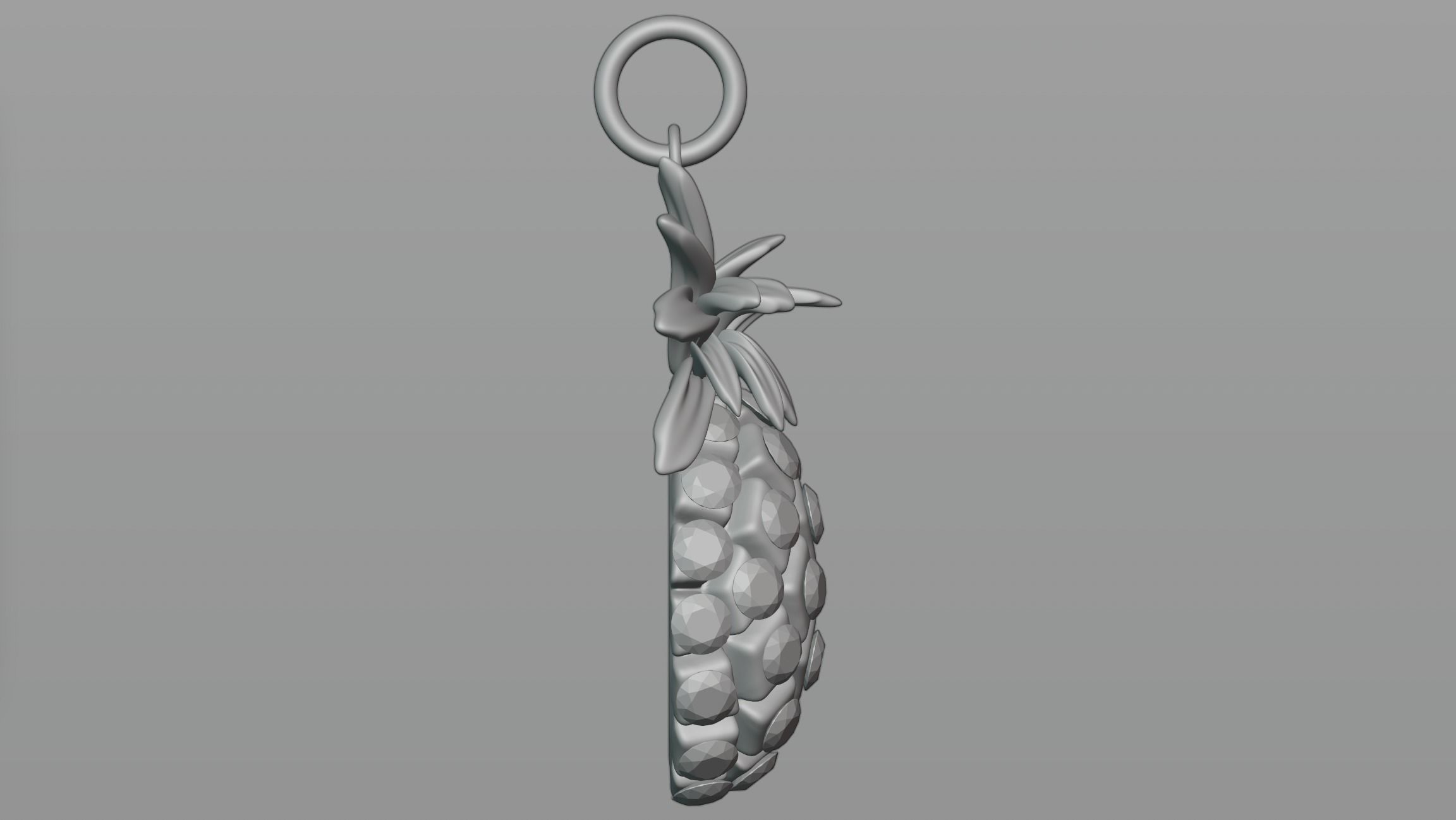 Pineapple pendant 3D model_3