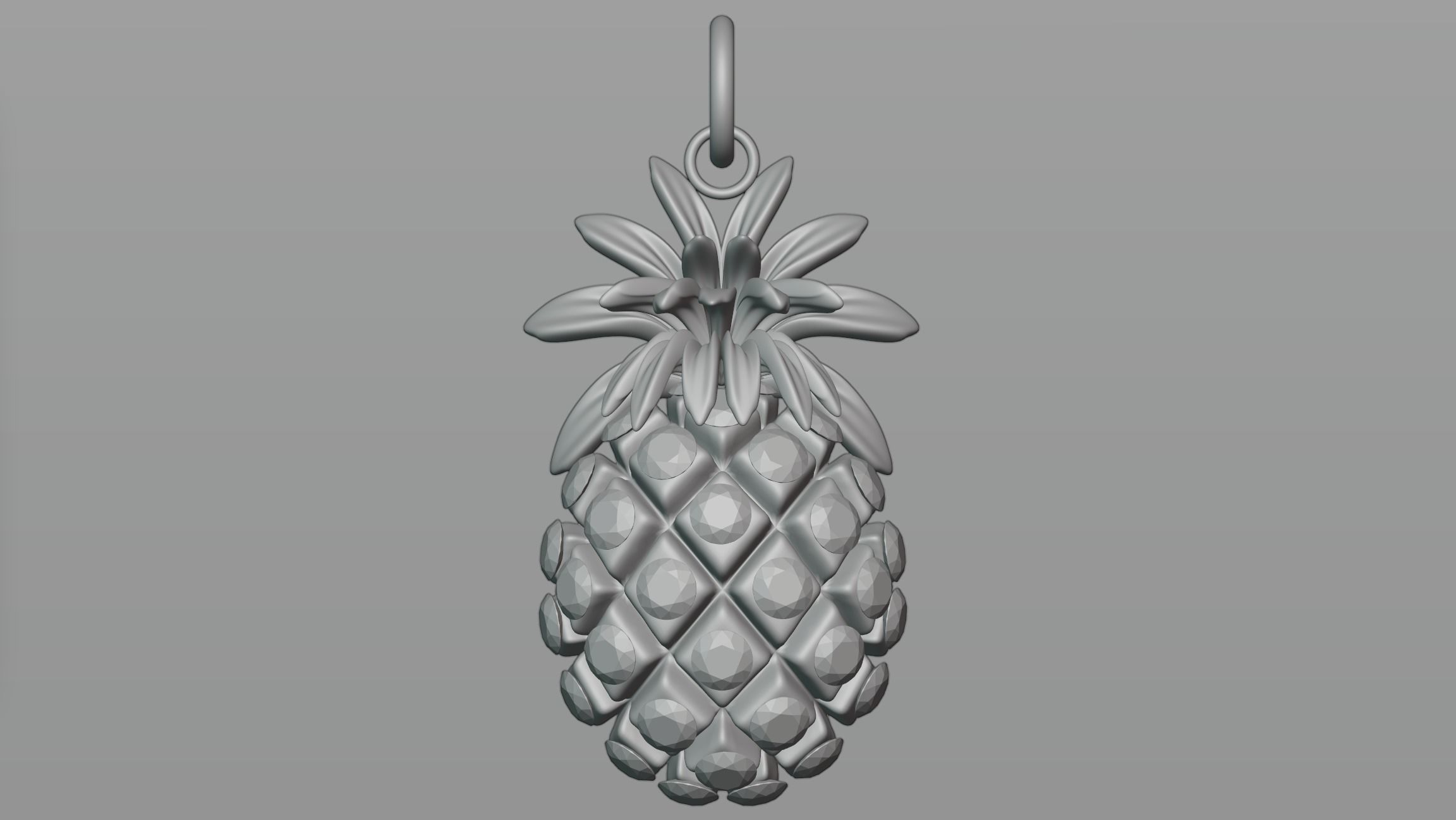 Pineapple pendant 3D model_2
