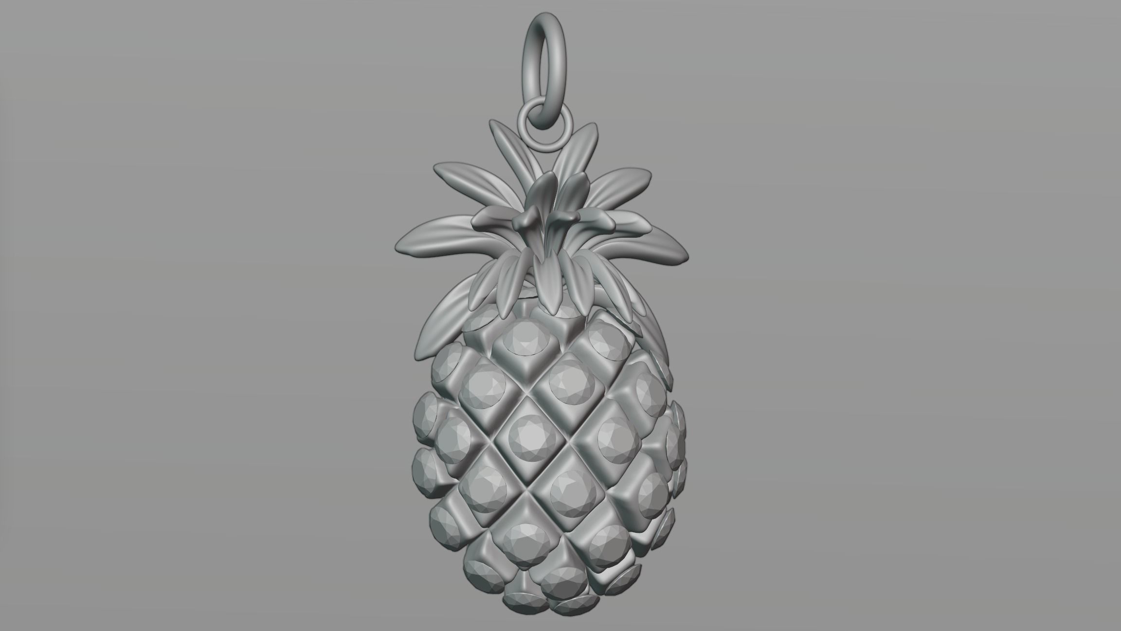 Pineapple pendant 3D model_1