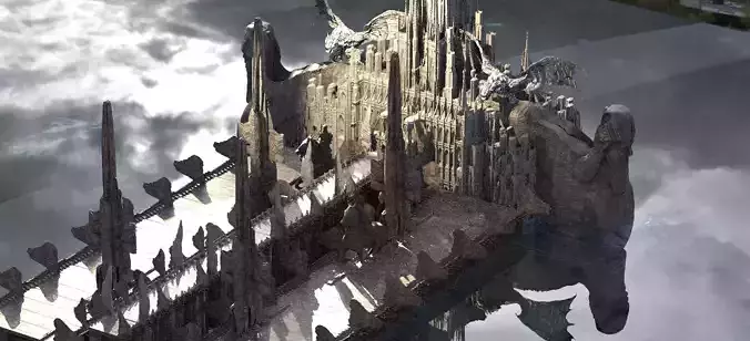 League of legends Courtyard of the Gods Kit bash 3D model