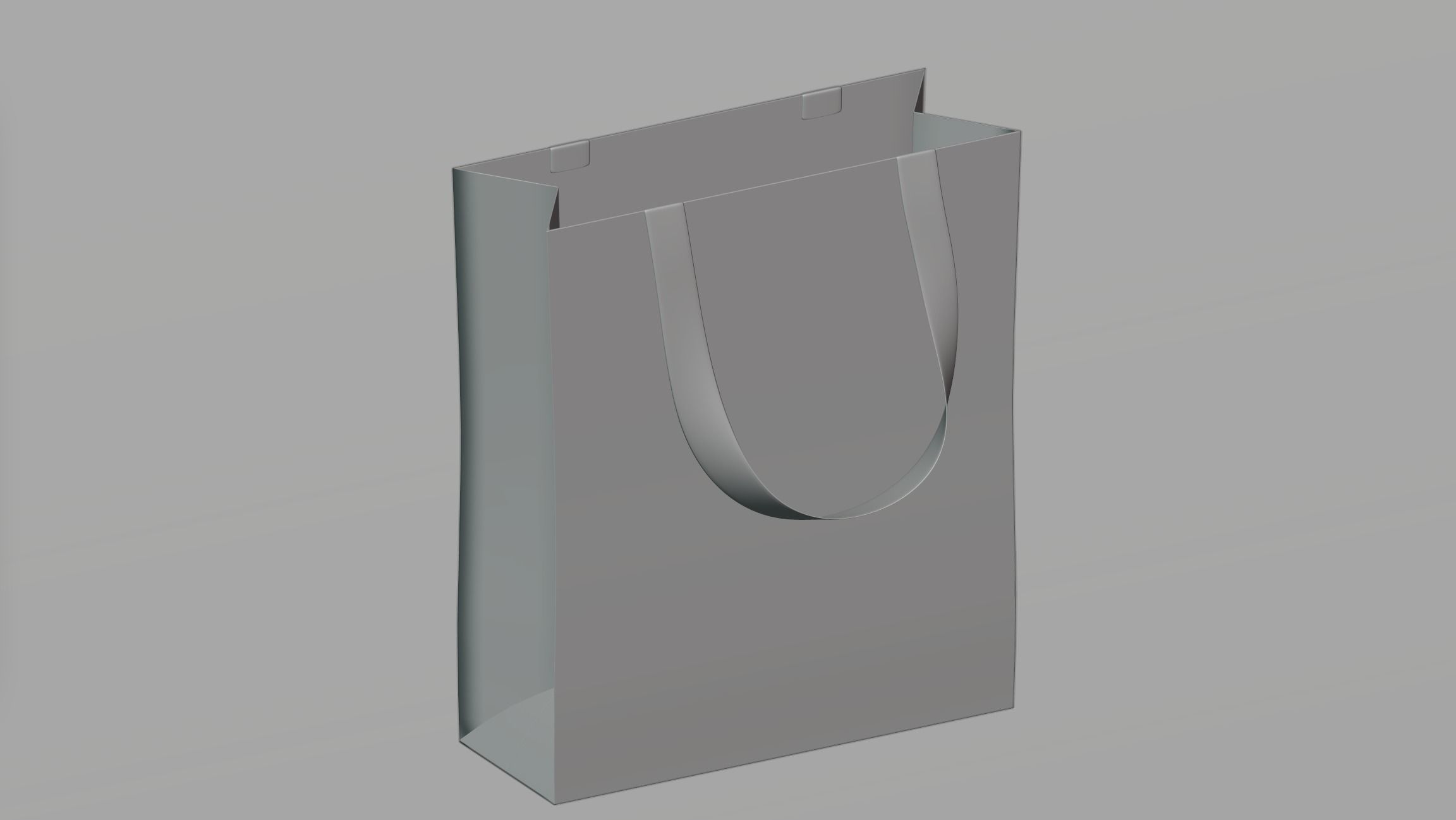 Paper bag 3D model_1