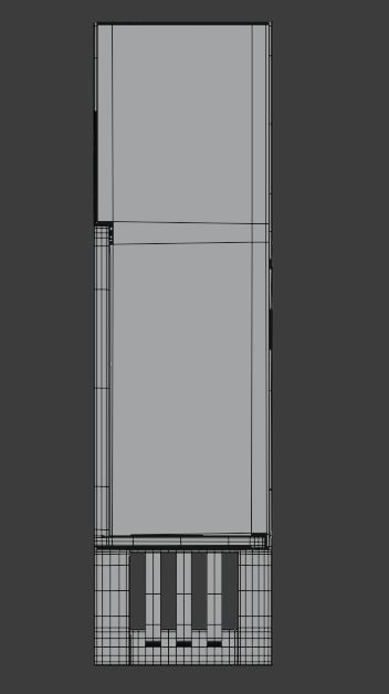 Modern bench  Low-poly 3D model_4