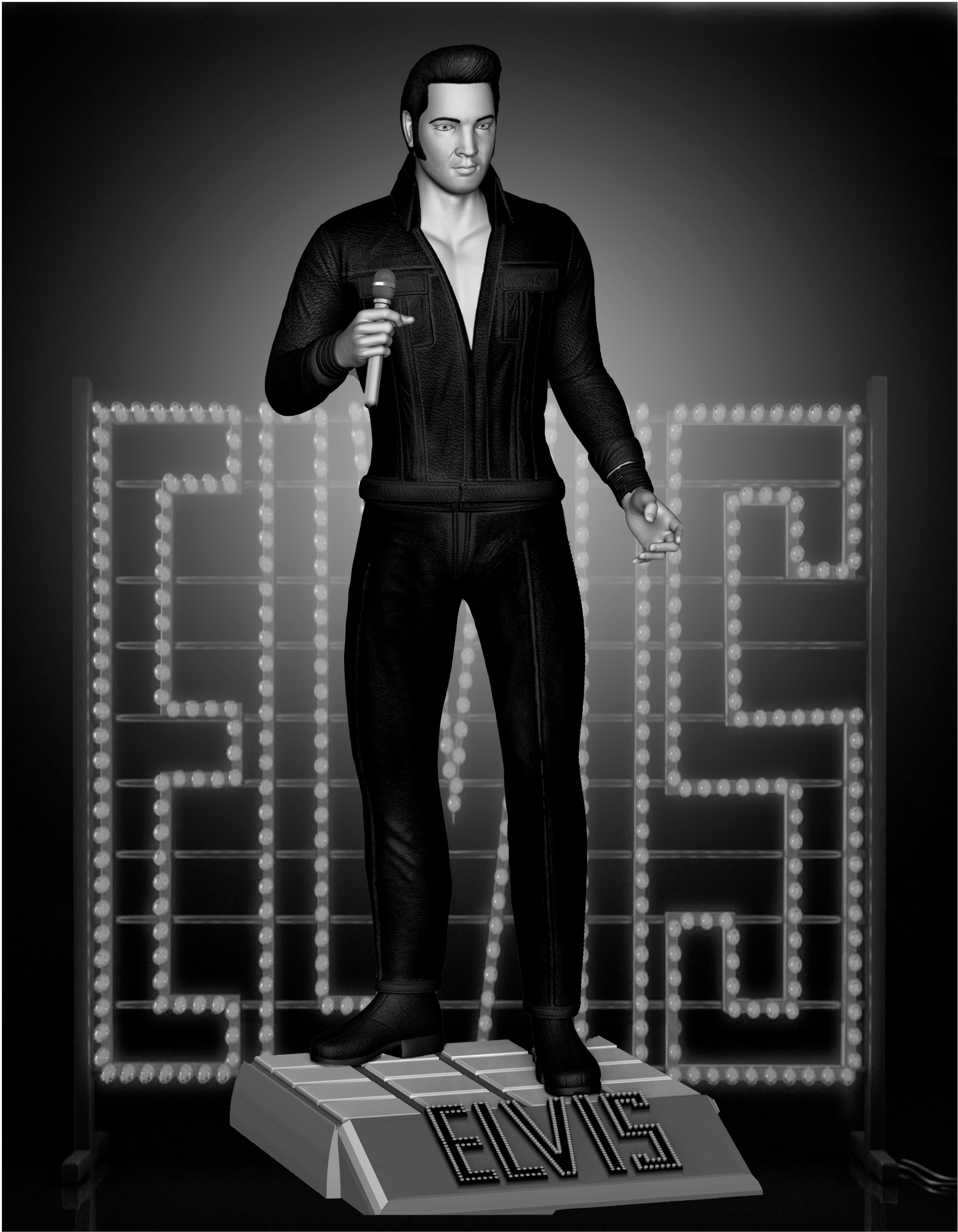 Elvis Presley Comeback 3D print model_2