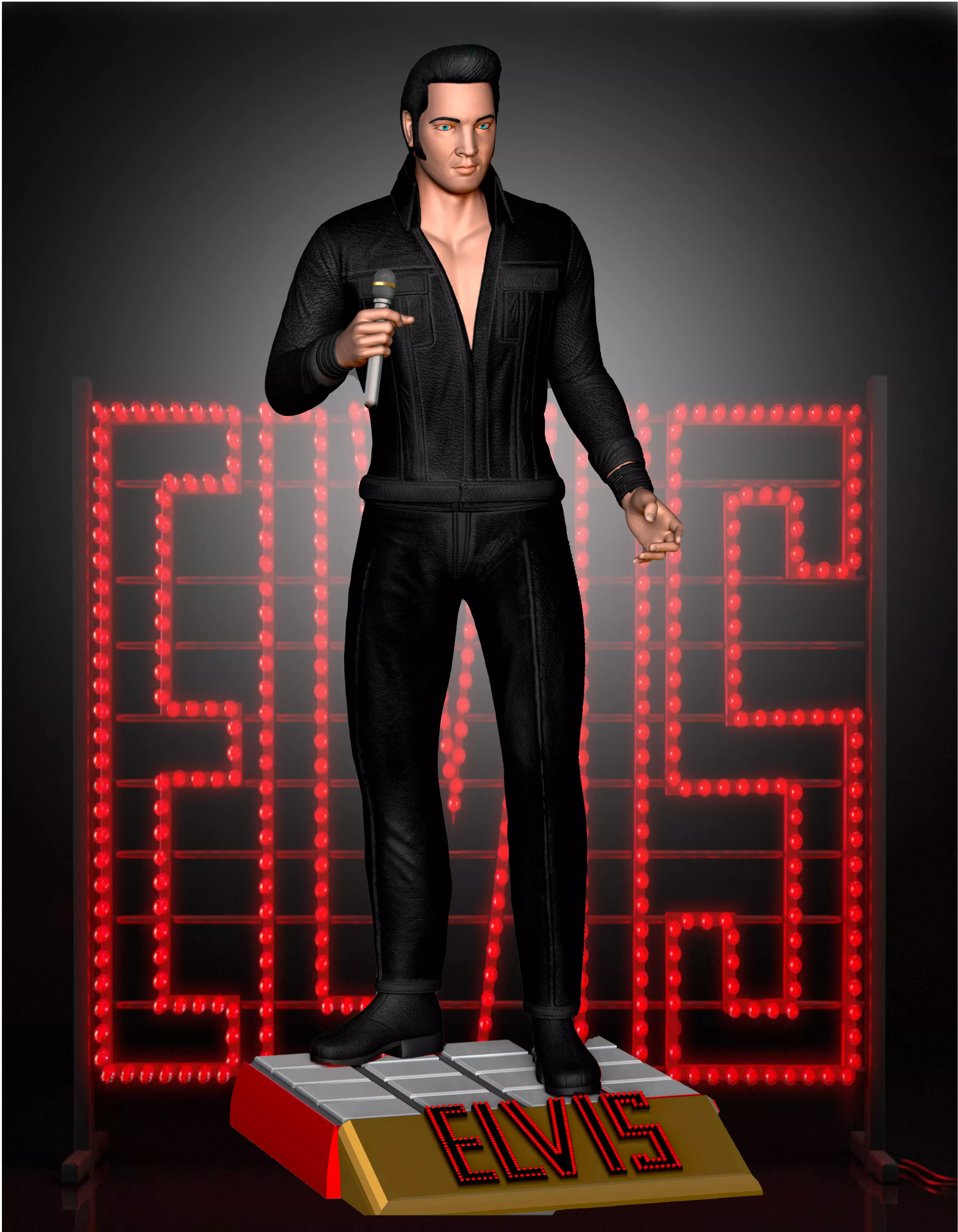 Elvis Presley Comeback 3D print model_0