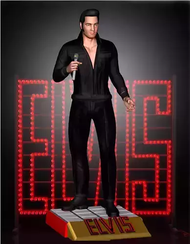 Elvis Presley Comeback 3D print model