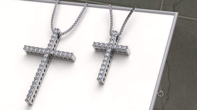 FEMALE  CROSS  PENDANTS  3D print model