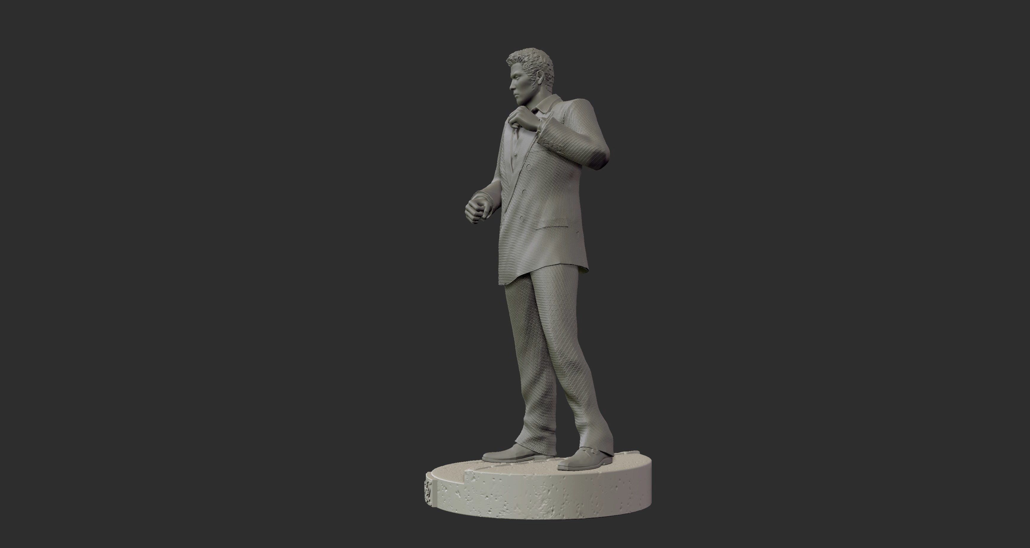 Kiryu Yakuza 0 3d Print figure statue 3D model 3D printable CGTrader