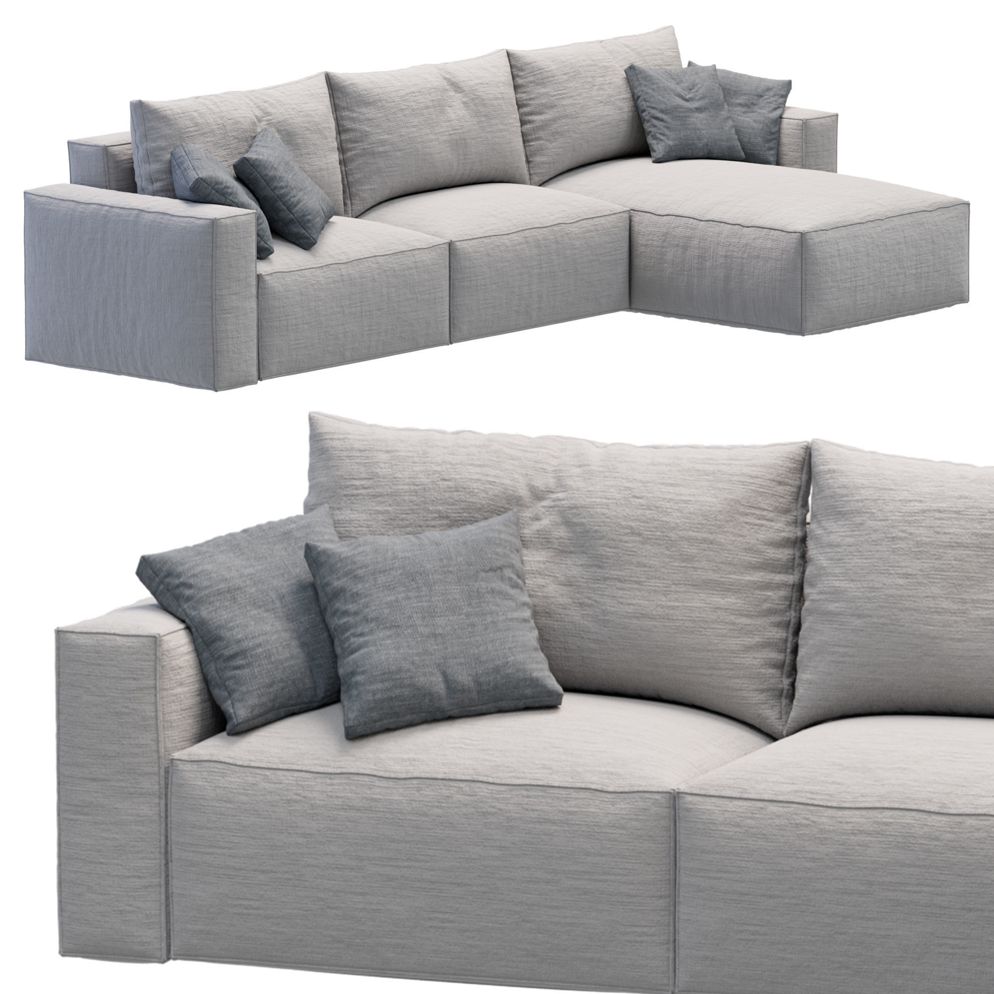 Sofa Elise stretch 3D model_14