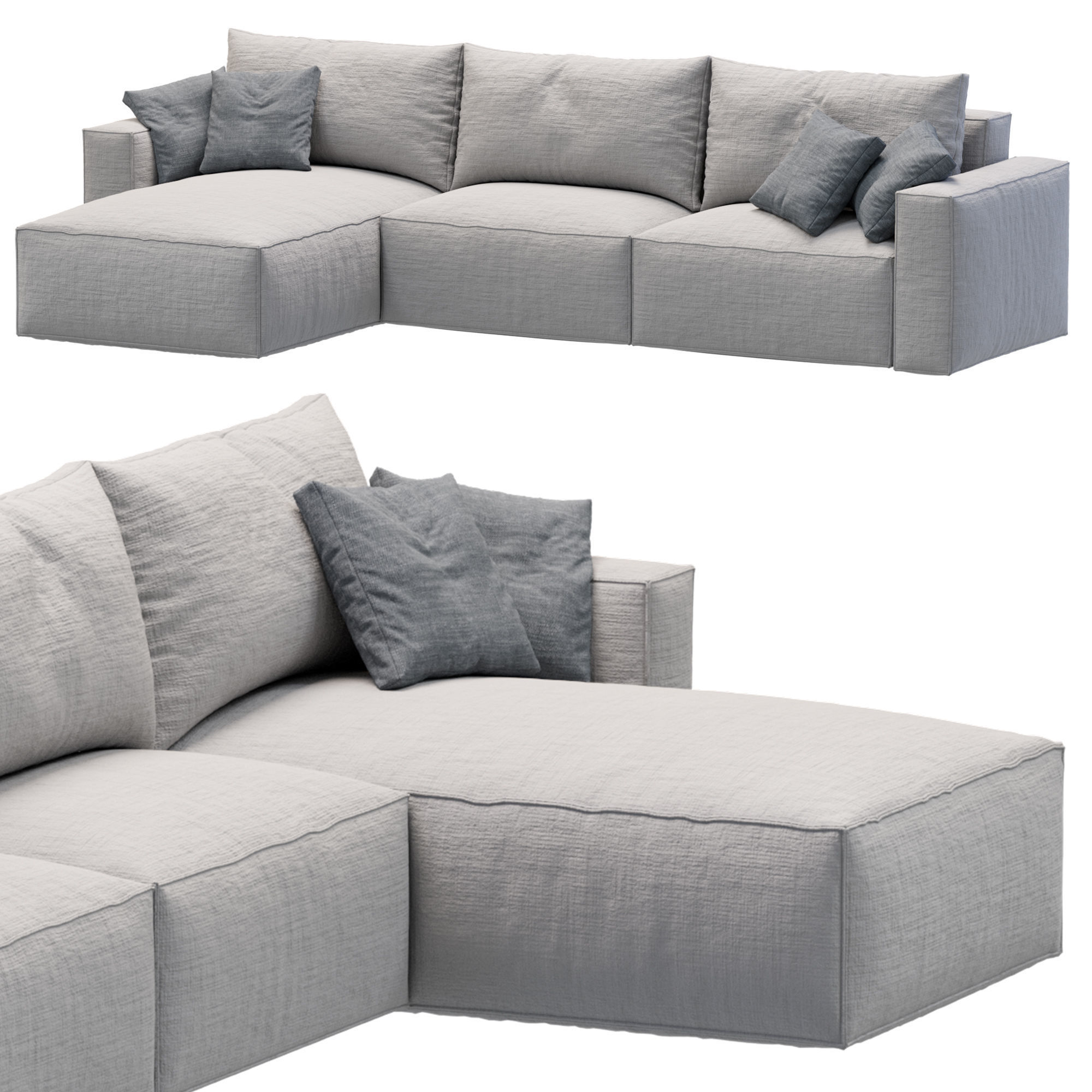 Sofa Elise stretch 3D model_17