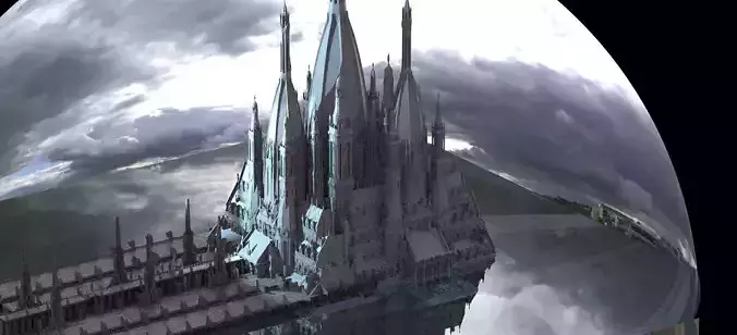 Huge Winter mansion Kit bash