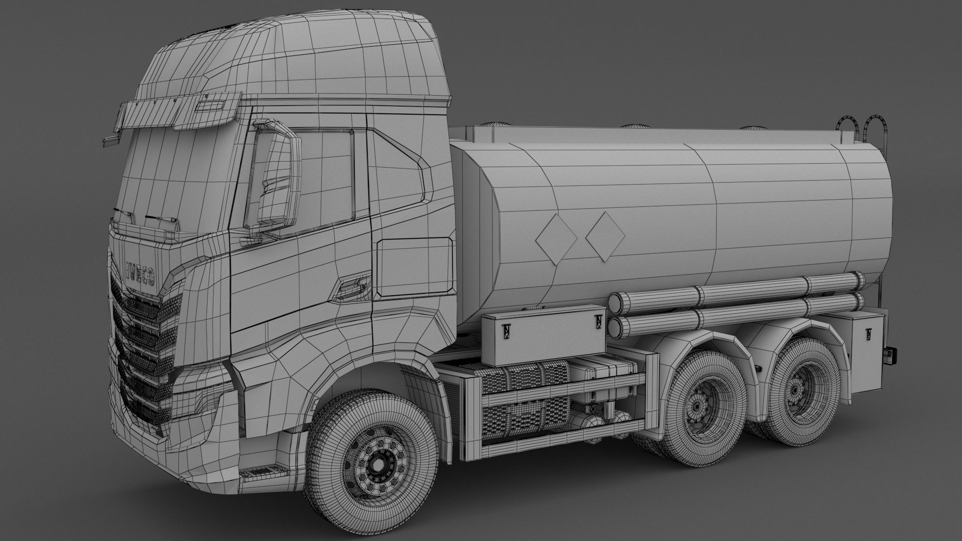 Iveco S-WAY Tanker Truck 6x2 3D model_5