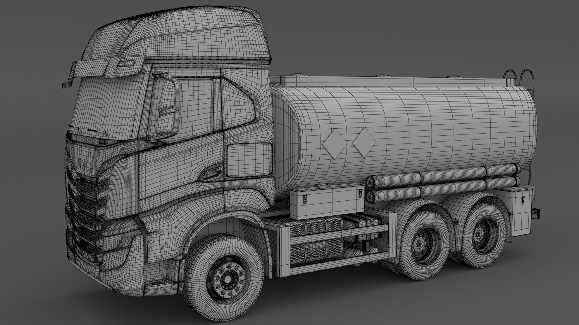 Iveco S-WAY Tanker Truck 6x2 3D model_6
