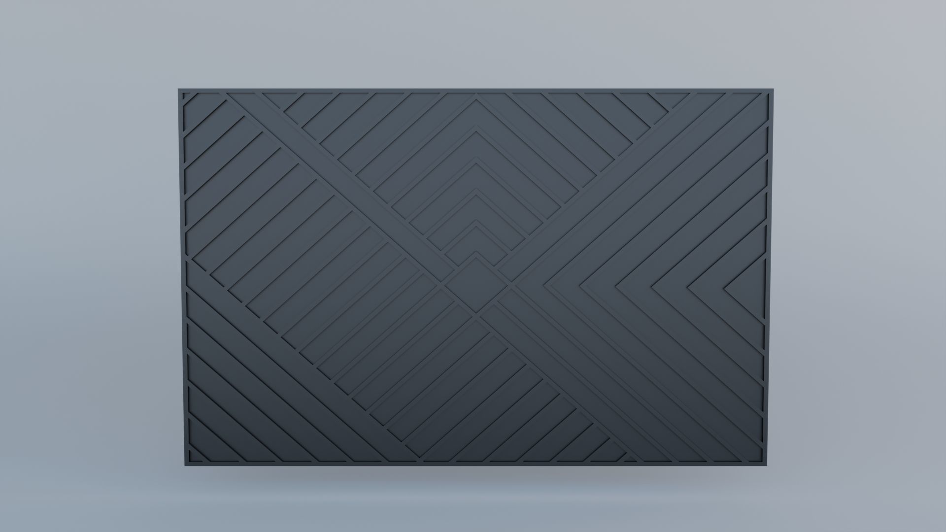 wall paneling set 3D model  Low-poly 3D model_1